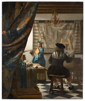Jan Vermeer Die Malkunst Foto: KHM mit MVK und ÖTM